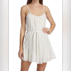 Alice + Olivia Rania Godet Braided Minidress White Size 2